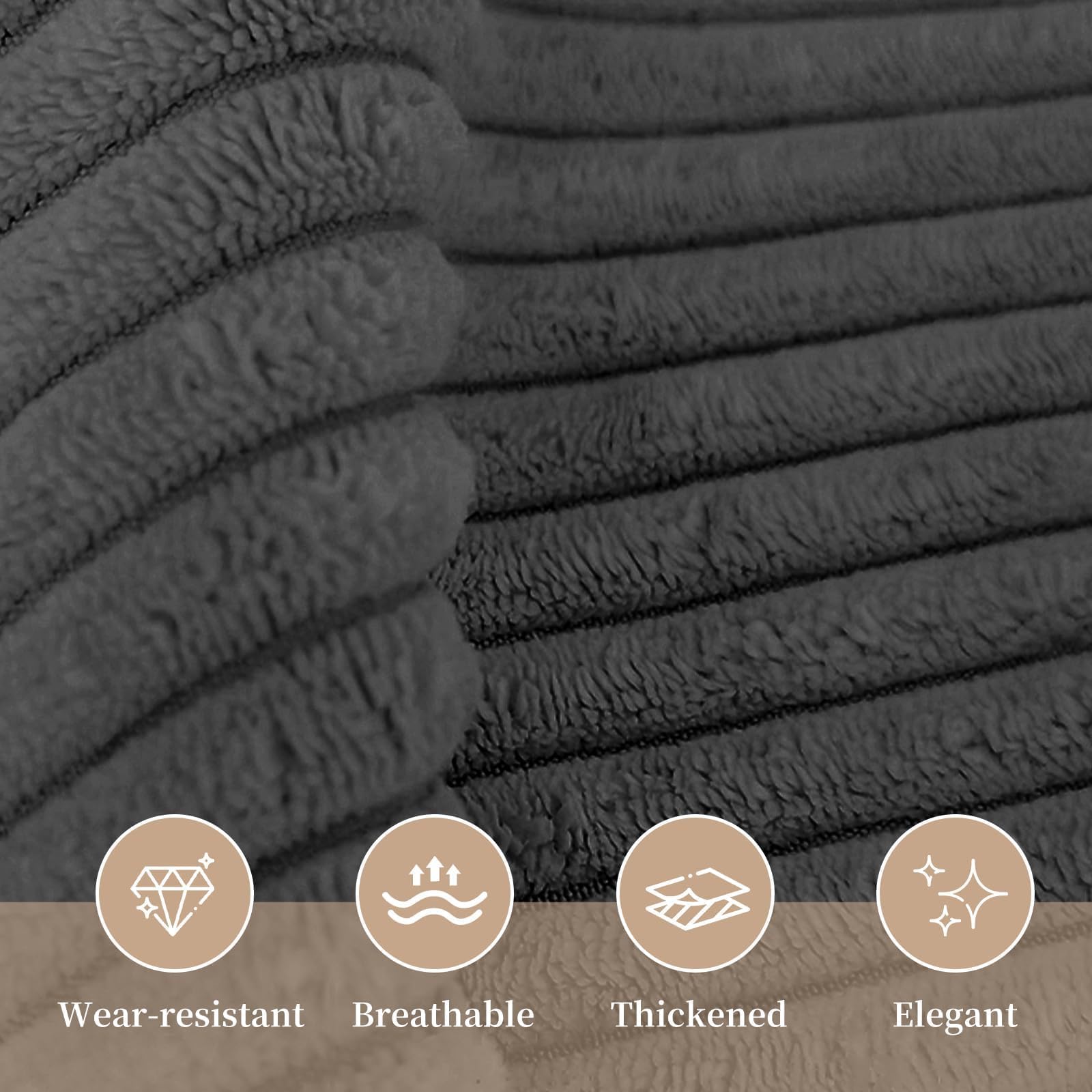 Sasttie Headboard Pillow Queen, Triangular Wedge Pillow Headboard, Wedge Headboard Pillow for Bed Sofa, Daybed Pillows for Sitting up, Reading or Working with Removable Cover, Dark Grey