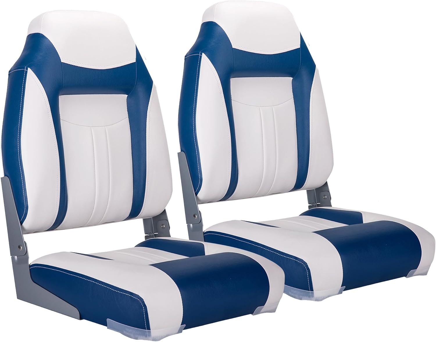 NORTHCAPTAIN S1 Deluxe A Pair of Marine High Back Folding Fishing Boat Seat,Stainless Steel Screws Included