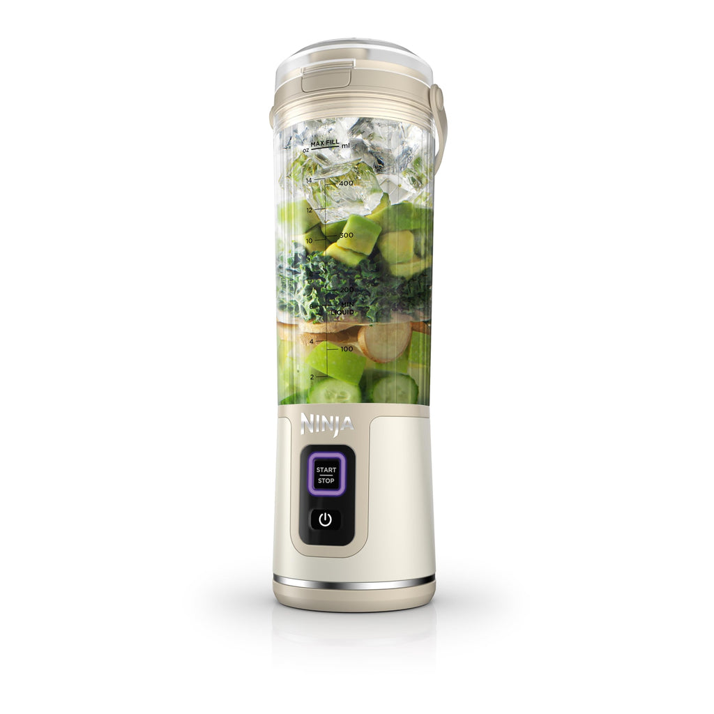 Ninja Blast Portable Blender, Cordless, 18oz. Vessel, Personal Blender For-Shakes and Smoothies, BPA Free, Leakproof-Lid and Sip Spout, USB-C Rechargeable, Dishwasher Safe Parts, Tinted Aqua, BC151AQ