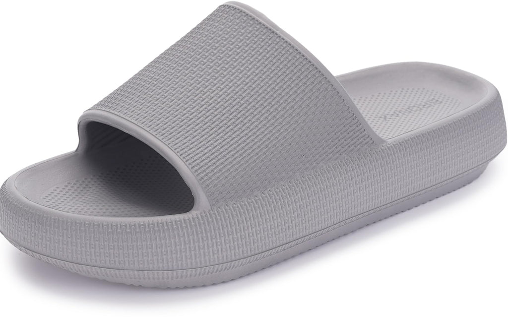 BRONAX Pillow Slippers for Women and Men | House Slides Shower Sandals | Cushioned Thick Sole