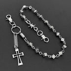 Rock Biker Dancing Dice Wallet Chain Cross Men Motorcycle Jeans Pant Chain Key Chain