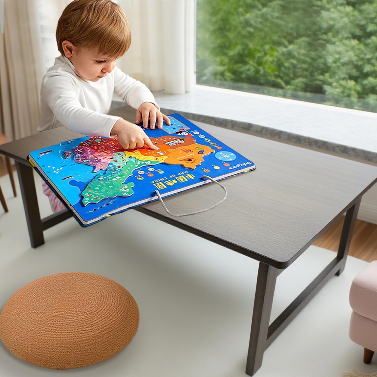 Japanese Folding Floor Table Foldable Coffee Tables Wood Low Tables Versatile for Sitting Dining Table Tea Tatami Desk No Assembly Unique (31.5 * 19.7 * 11.8 inch)