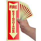 iSYFIX Fire Extinguisher Signs – 3 Pack 4x12 Inch – 40 mil Thick Polystyrene Plastic, Laminated for Ultimate UV, Weather, Scratch, Water & Fade Resistance, Indoor & Outdoor