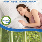 SUPA MODERN охлаждающие подушки для сна 2 шт. подушки из измельчённой пены с эффектом памяти регулируемые прохладные подушки для сна на боку, спине и животе роскошные гелевые подушки размера Queen комплект из 2 шт. съемные моющиеся чехлы