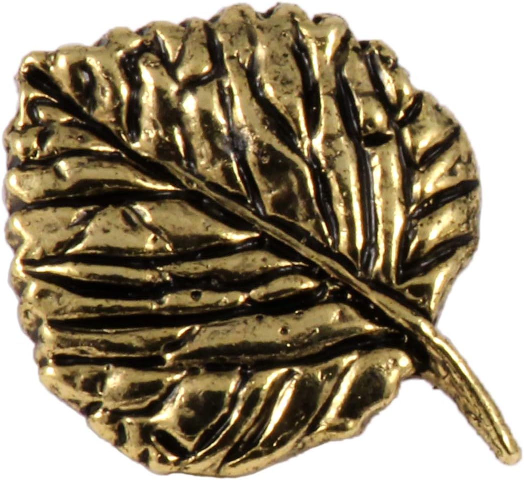 Handcrafted Tree Leaf Brooch and Lapel Pins - Canadian Maple, Maple, and Aspen Leaves - Pewter, Copper, Gold, Hand Painted - Handmade in The United States