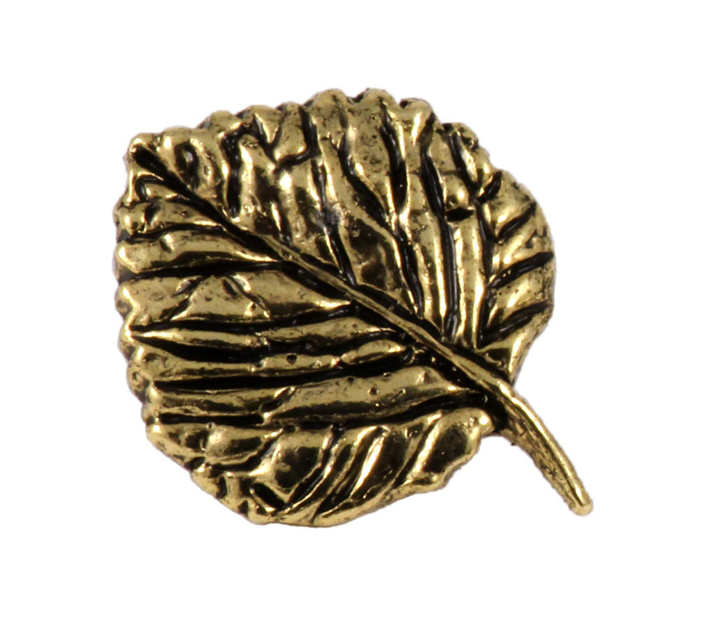Handcrafted Tree Leaf Brooch and Lapel Pins - Canadian Maple, Maple, and Aspen Leaves - Pewter, Copper, Gold, Hand Painted - Handmade in The United States