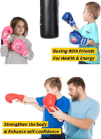 Upgrade Kids Boxing Gloves for 3-8 Year Boys and Girls, Toddler Boxing Gloves for Kids Training, Boxing Gloves Kid Sparring for Punching Bag, Kickboxing, Muay Thai, MMA