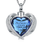 shajwo Cremation Heart Urn Necklace Ashes Jewelry for Women Men Keepsake Pendant Memorial Locket Ash Holder