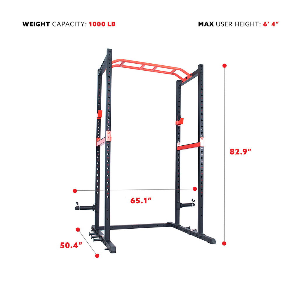 Sunny Health & Fitness Power Zone Cage de Force - SF-XF9925, Noir