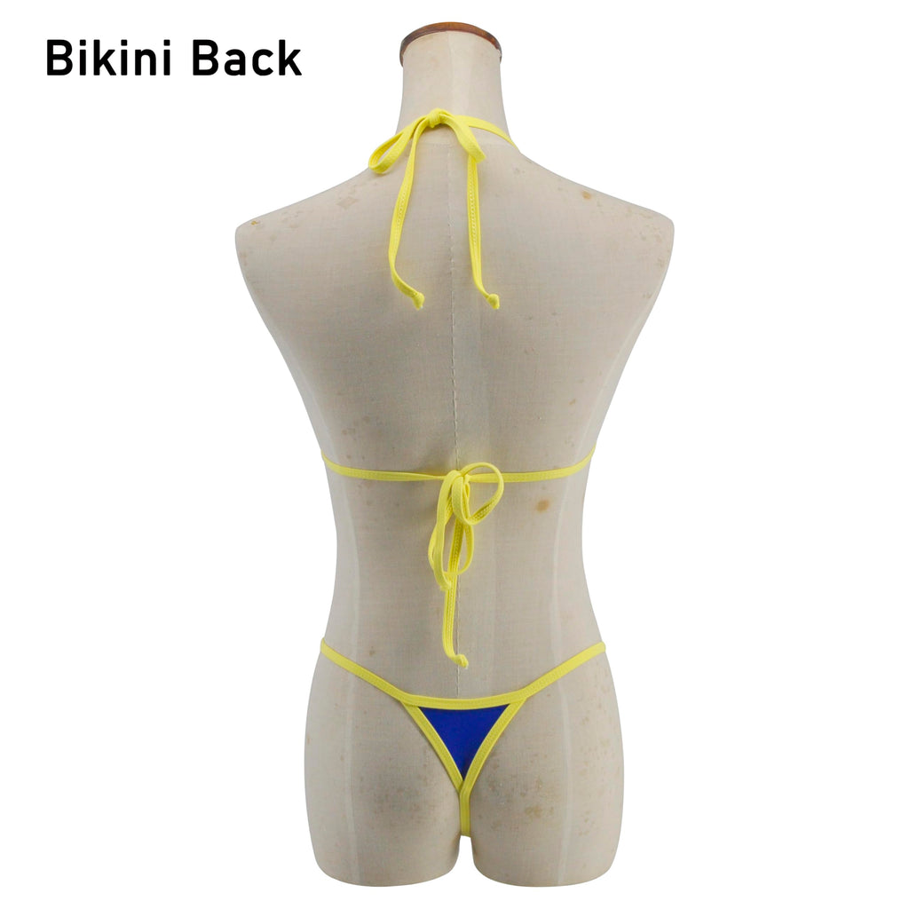 SHERRYLO Mini Micro Bikini Top Triángulo Extremo Tanga G String Parte Inferior Trajes de Baño para Mujer Ropa de Playa y Natación