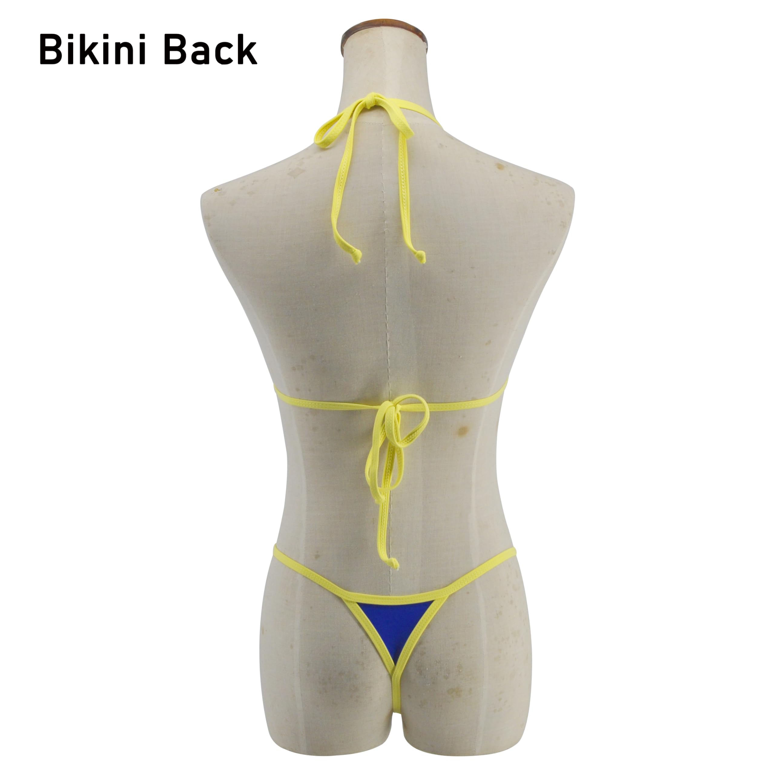 SHERRYLO Mini Micro Bikini Top Triángulo Extremo Tanga G String Parte Inferior Trajes de Baño para Mujer Ropa de Playa y Natación