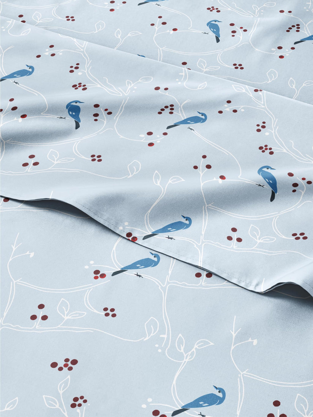 Komplet pościeli King Christmas Tree - Świąteczny wzór Xmas na lnie - Głębokie kieszenie - Dopasowany krój - 4 części - Bez zagnieceń - Wygodna i chłodząca świąteczna pościel zimowa - Łatwa w pielęgnacji - Przyjazna dzieciom