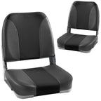 Low Back Folding Boat Seat 2pack, Fold-Down Fishing Boat Seat Camo