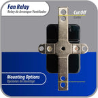 Appli Parts APFR-380 90-380, 24 VAC Coil, Heavy Duty Switching Fan Relay, SP Normally Open, SP Normally Closed, AC and heating Furnace blower relay Universal fit multi position bracket