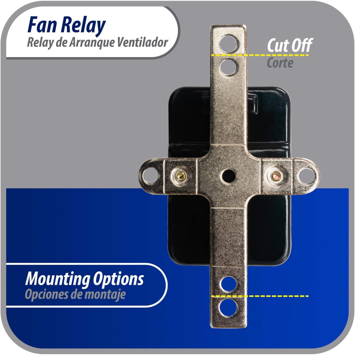 Appli Parts APFR-380 90-380, 24 VAC Coil, Heavy Duty Switching Fan Relay, SP Normally Open, SP Normally Closed, AC and heating Furnace blower relay Universal fit multi position bracket