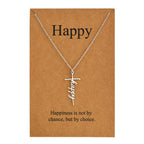 Lcherry Faith Cross Pendant Necklace for Women Religious Christian Jewelry Mother's Day Gifts for Women