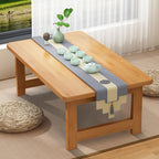 Japanese Floor Sitting Table, Folding Wood Tea Table Chabudai Japanese Coffee Table Low Table for Living Room Home Tatami Office (A 31.5 * 15.7 * 11.8 INCH)