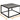 Square Coffee Tables for Living Room, Small Coffee Table with Storage Center Side Table with Wood Tabletop and Sturdy Metal Frame,Black and Gray/60x60x40cm
