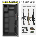 KAER 8-12 Gun Safe Multi-function Gun Safe, Gun Safe for Rifles and Pistols, Gun Cabinet, Large Gun Safe for Home Rifles and Shotguns, Electronic Gun Cabinet with Removable Shelf and Gun Rack (1450)