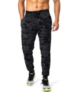 G Gradual Men's Sweatpants with Zipper Pockets Athletic Pants Traning Track Pants Joggers for Men Soccer, Running, Workout (Grey Camo, Medium)