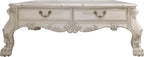 Acme Dresden 2 Drawers Coffee Table in Bone White