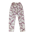 Kawaii Pajamas Pants for Women Girls Cute Cat Anime Cartoon Print Fashion Sleep Pajama Pants Comfy Loungewear (L)
