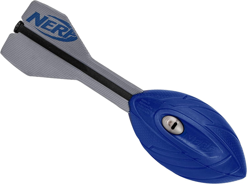Nerf Vortex Aero Howler Foam Ball – Classic Long-Distance Football - Flight-Optimizing Tail - Hand Grip – Indoor and Outdoor Fun (Blue)