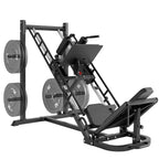 Dripex Leg Press Machine, Leg Press Machines for Home Gym with Roller Bearing,Professional Adjustable Leg Press Hack Squat Machine Combo with 4 Weight Plate Storage Holders for Full Lower Body Workout