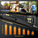 TOPENS XD852 Smart Gate Opener for Heavy Duty Dual Swing Gates Up to 18ft per Arm, Automatic Gate Opener with App Control AC Powered Remote Control Kit Solar Compatible