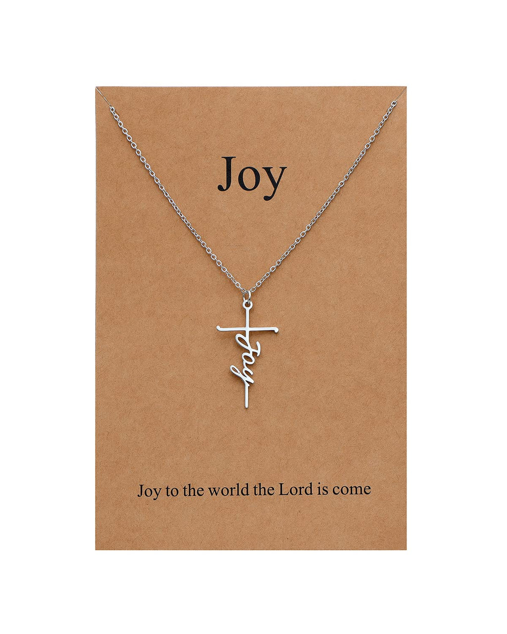 Lcherry Faith Cross Pendant Necklace for Women Religious Christian Jewelry Mother's Day Gifts for Women