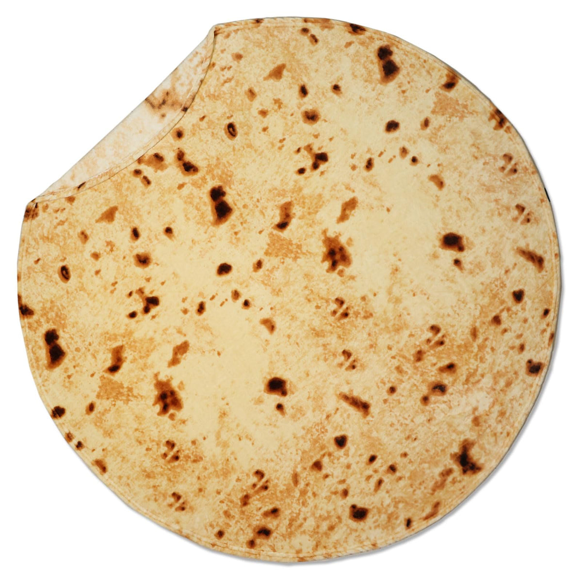 پتو پیچیده بوریتوی اکسروونت برای بزرگسالان و کودکان، پتو دو رو با وزن ۲۹۰ گرم با طرح غذای واقعی و خنده‌دار، پتو فانیل سوپر نرم با طرح تورتیلا نوآورانه، ۴۷ اینچ زرد