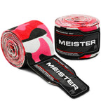 Meister Adult 180" Semi-Elastic Hand Wraps for MMA & Boxing (Pair)