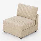 Modular Sectional Sofa,5 Pieces Sectional Couches for Living Room,L Shaped Cloud Couch Chaise Set, Black