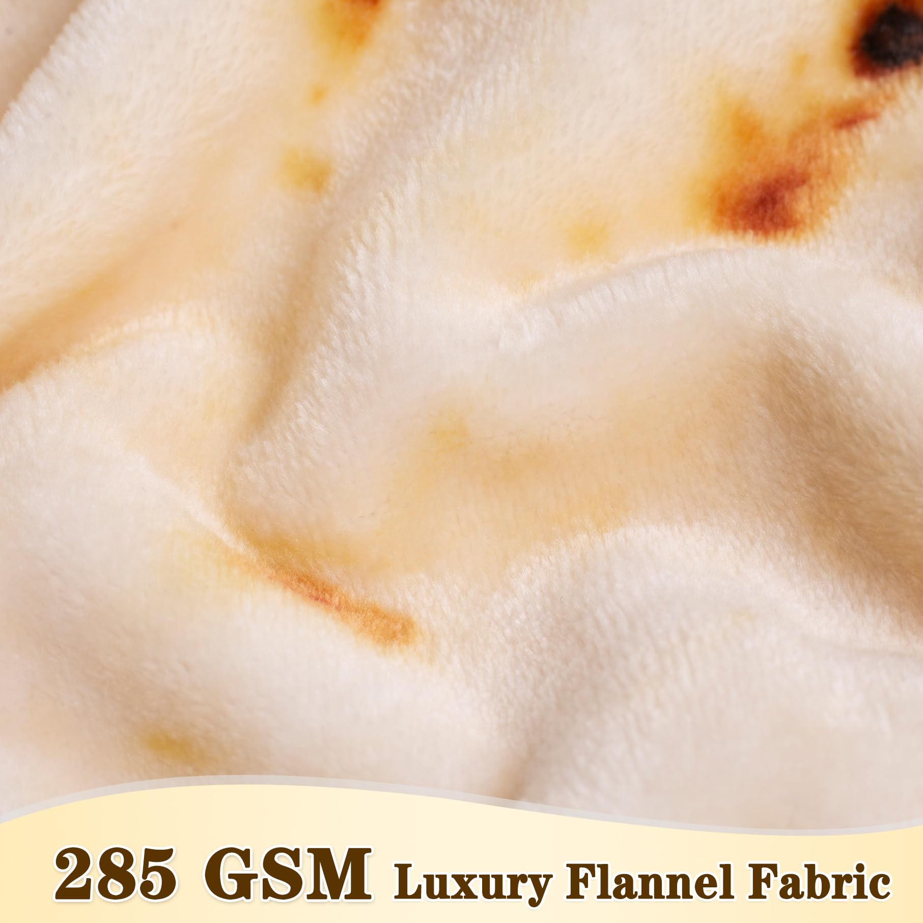 پتو پرتابی تورتیلا برریمر 2.0 دو رو 71 اینچ برای بزرگسالان و کودکان، پتوهای غول‌پیکر خنده‌دار و واقعی غذا، پتو تاکو نرم فلانل نوولتی 285 GSM (زرد - دو رو)