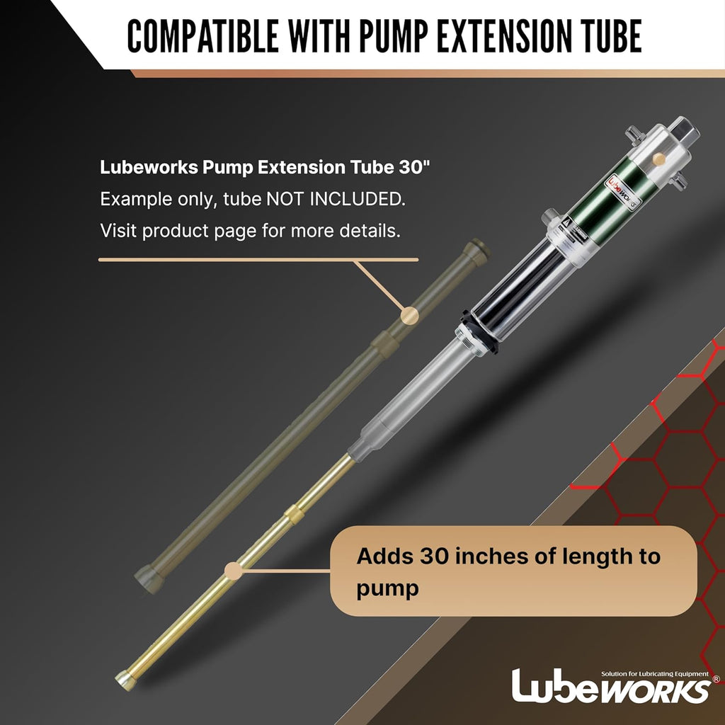 Oil Transfer Drum Pump Double Action 1:1 Fast High Flow Rate 8.5GPM / 32LPM for SAE130 Oils/Fluids