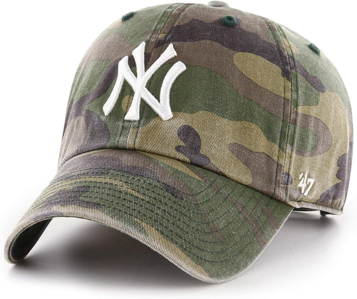 '47 MLB Unisex-Adult Camo Clean Up Adjustable Hat Cap One Size (US, Alpha, One Size, New York Yankees)