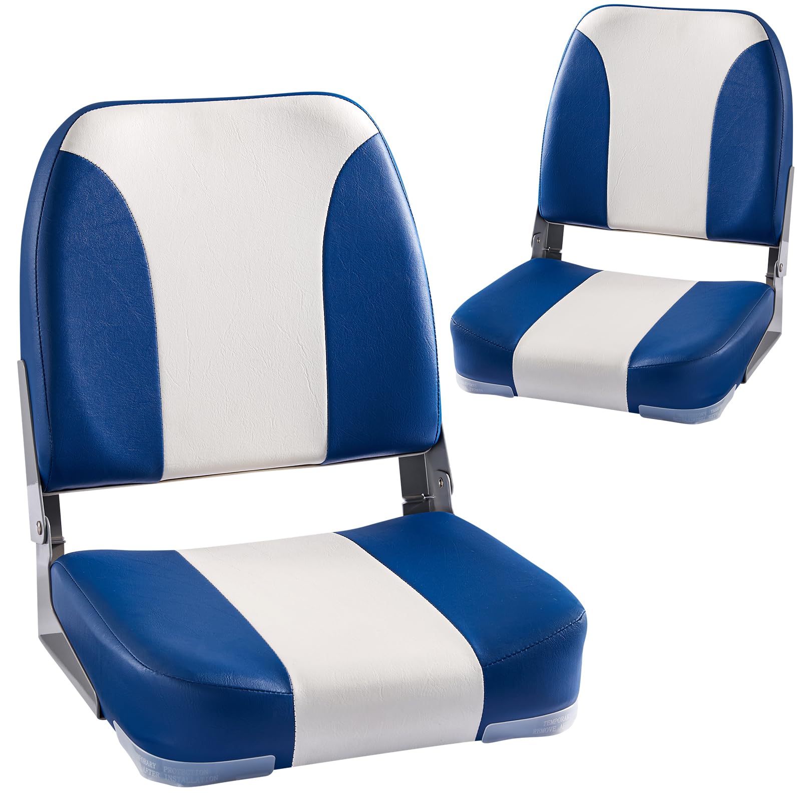 Low Back Folding Boat Seat 2pack, Fold-Down Fishing Boat Seat Camo