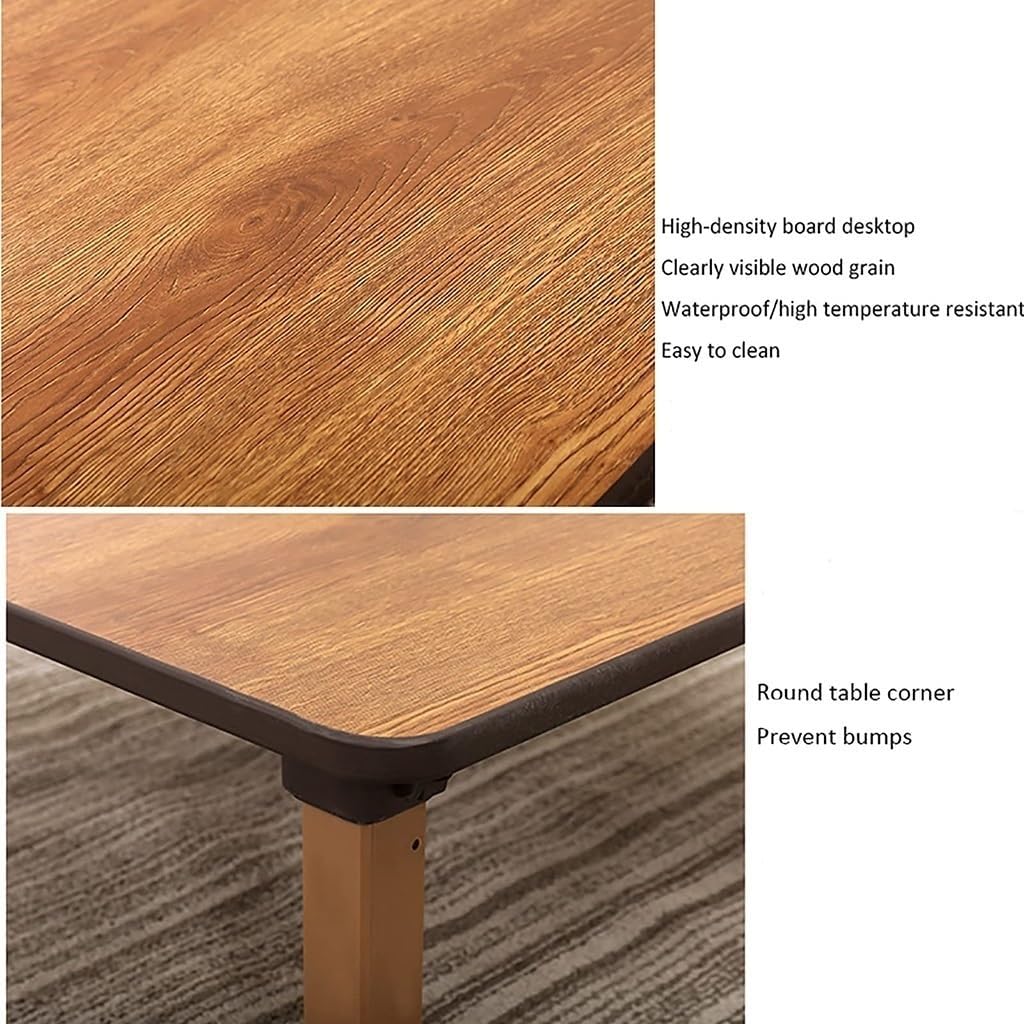 Japanese-Style Square Folding Tea Coffee Table, Low Table, Dining Table, Study Table, Small Desk, for Tatami Sitting On The Floor Bedroom Bay Window Tea Room (Size : 60x60cm)