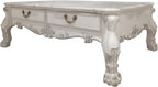 Acme Dresden 2 Drawers Coffee Table in Bone White
