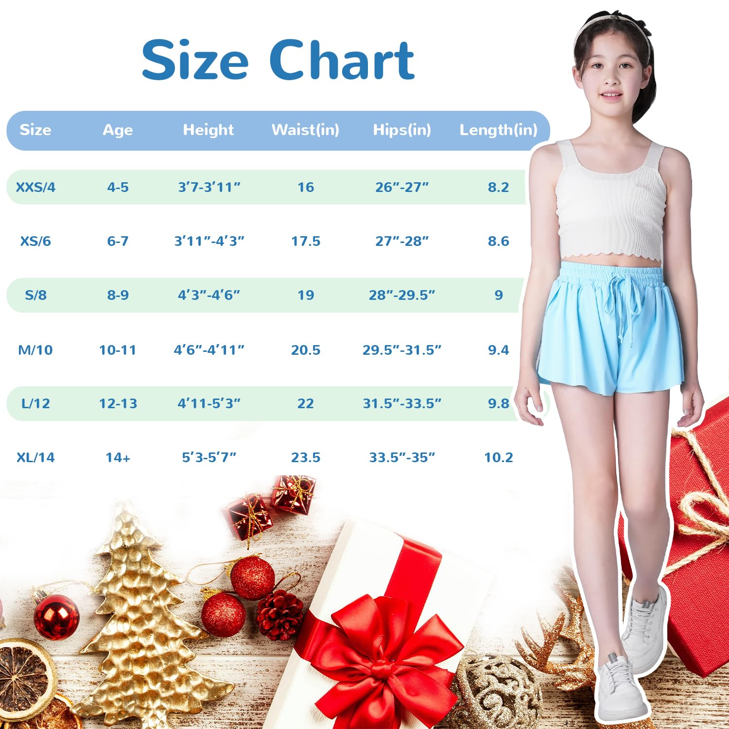 Flowy Shorts Girls Butterfly Shorts Girls Athletic Shorts Kids Butterfly Shorts Toddler Youth with Liner 2-in-1