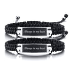 MPRAINBOW Adjustable Cremation Memorial Urn Bracelet, Stainless Steel Cremation Manmade Braided Urn Bracelet Keepsake Urn Bracelet for Ashes with Fill Kit