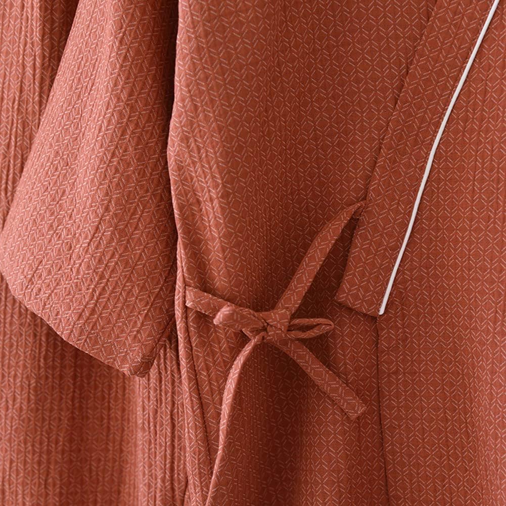 Japanese Style Pajamas Gauze Cotton Japanese Kimono Suit