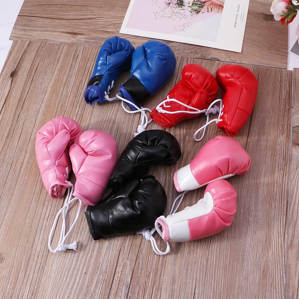 Mini Boxing Gloves - Miniature Accessories for Hanging Bag, Decorative Toys for Home, Car, Christmas Party Decor