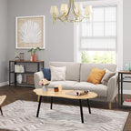 Small Coffee Table Cloud Coffee Table Modern Center Table Floor Table Walnut Irregular Coffee Tables Suitable for Living Room Small Spaces