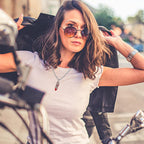 St Michael Necklace 925 Sterling Silver Archangel Michael Pendant Healing Crystal Point Saint Michael Necklace Amulet Protection Catholic Jewelry for Men Women