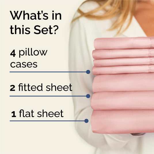 King 6 Piece Sheet Set - Breathable & Cooling Bed Sheets - Hotel Luxury Bed Sheets for Women, Men, Kids & Teens - Comfy Bedding with Deep Pockets & Easy Fit - Soft and Wrinkle Free - King White Sheets