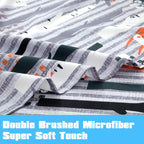 ست ملحفه کودکان یونیکورن صورتی JSD، سایز تویین، ۳ تکه، ملحفه‌های رختخواب میکروفایبر چاپ شده با طرح رنگین کمان برای دختران، جیب عمیق