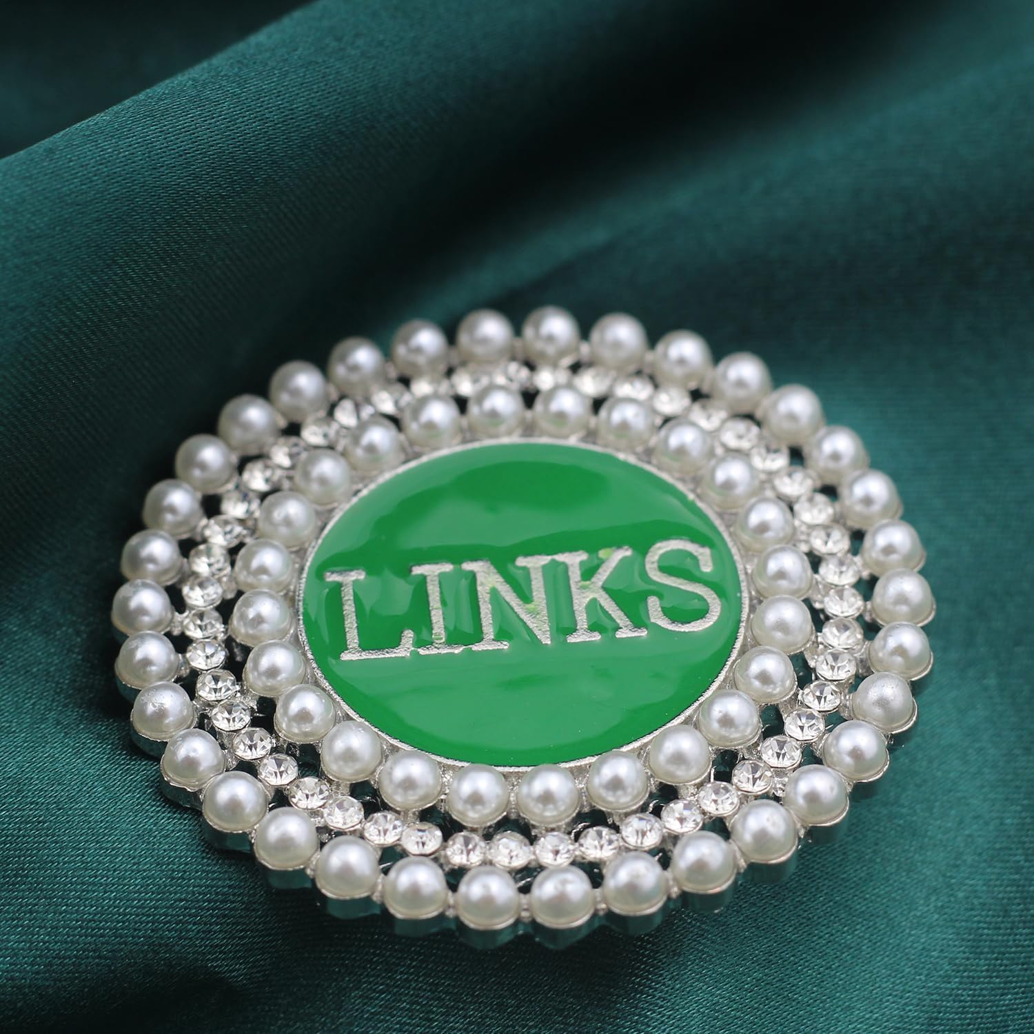 Pearl Sorority Brooch for Women Greek Sorority Paraphernalia Gift Green Sisterhood Jewelry for Soror Sister