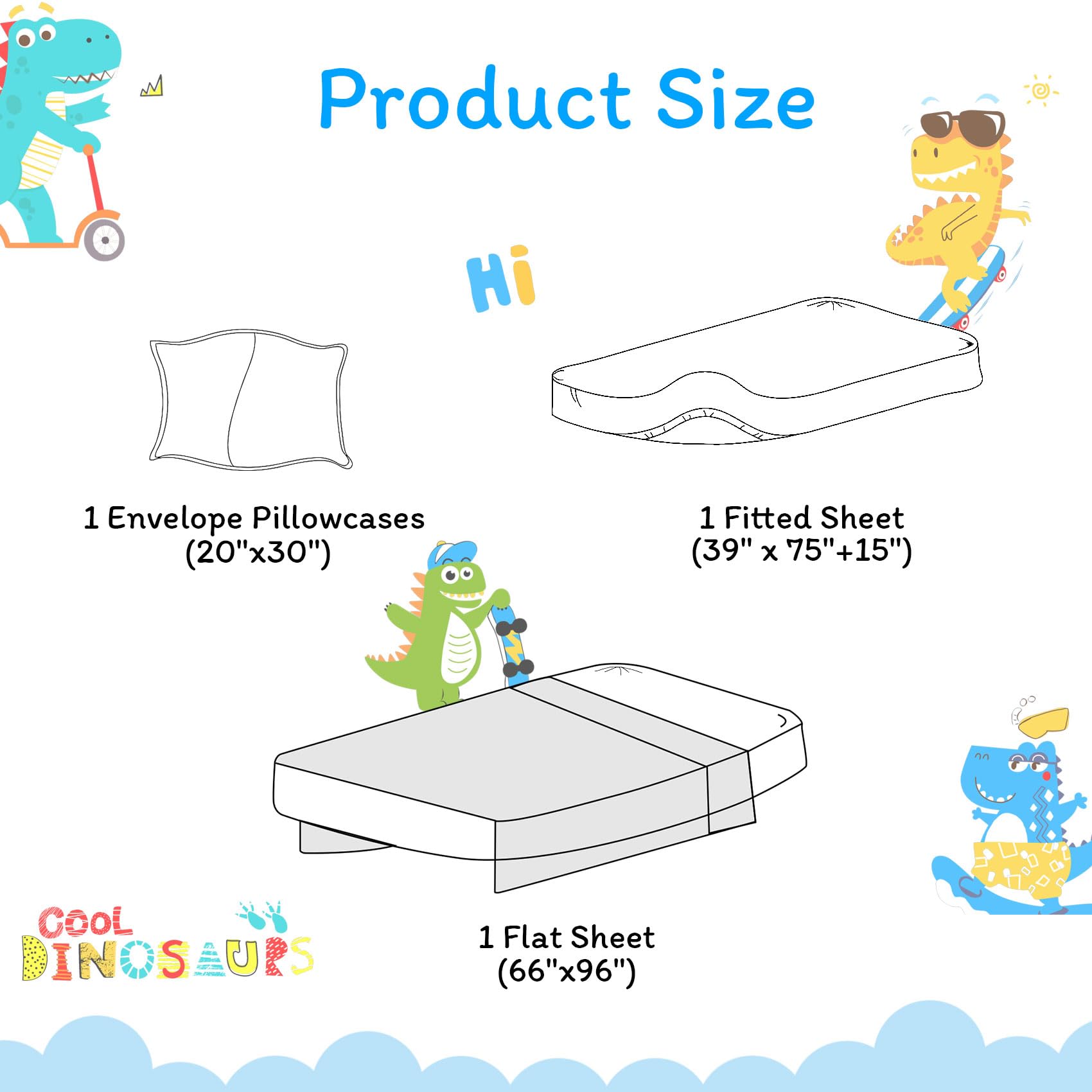 ست ملحفه کودکان یونیکورن صورتی JSD، سایز تویین، ۳ تکه، ملحفه‌های رختخواب میکروفایبر چاپ شده با طرح رنگین کمان برای دختران، جیب عمیق