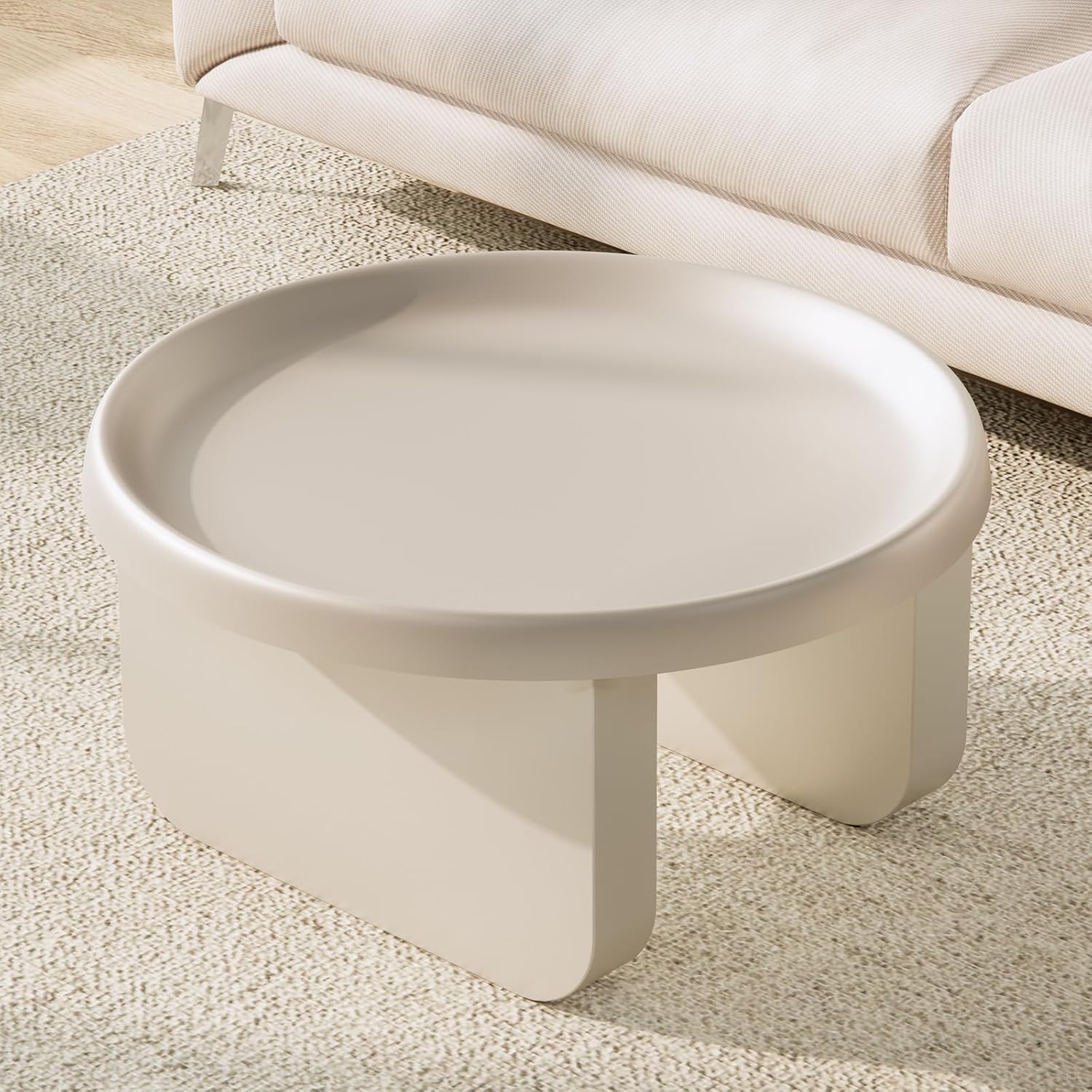 Round Coffee Table,Modern Coffee Table,Unique Circle Coffee Tables,Metal Center Table for Living Room